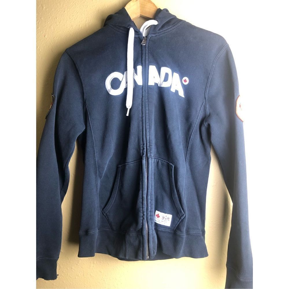 Hudson Bay Co. Canada Olympic  Full Zipped Women's Fleece lined Hoodie SP